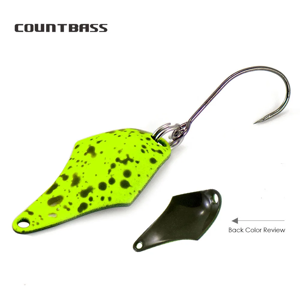 COUNTBASS 5/64oz 2g Casting Spoon With Barbless Hook Salmon Trout Pike Bass Metal Brass Fishing Lures
COUNTBASS 5/64oz 2g Casting Spoon With Barbless Hook Salmon Trout Pike Bass Metal Brass Fishing Lures