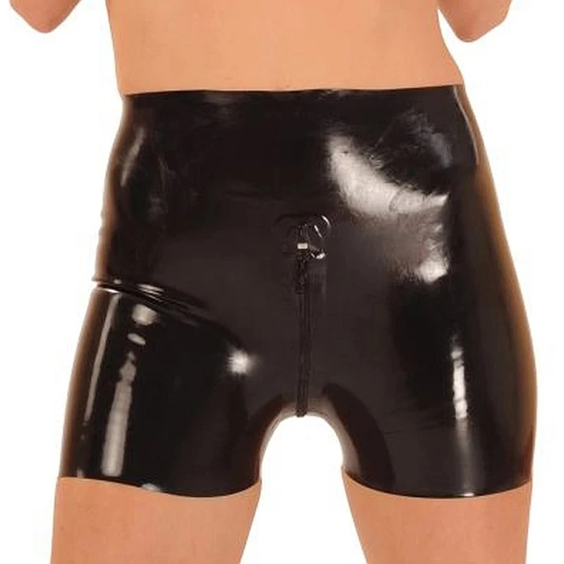 Black Latex Boxer Shorts Front Crotch To Back Waist Zippers Rubber Panties Underwear Briefs Bottoms Plus Size
Black Latex Boxer Shorts Front Crotch To Back Waist Zippers Rubber Panties Underwear Briefs Bottoms Plus Size