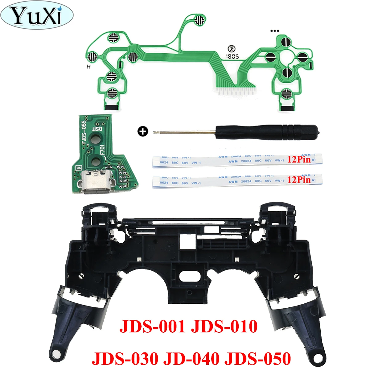For PS4 JDM JDS 055 050 040 030 001 10 Controller Repair Key Holder Inner Frame Charging Board Flex Ribbon Cable Conductive Film
For PS4 JDM JDS 055 050 040 030 001 10 Controller Repair Key Holder Inner Frame Charging Board Flex Ribbon Cable Conductive Film