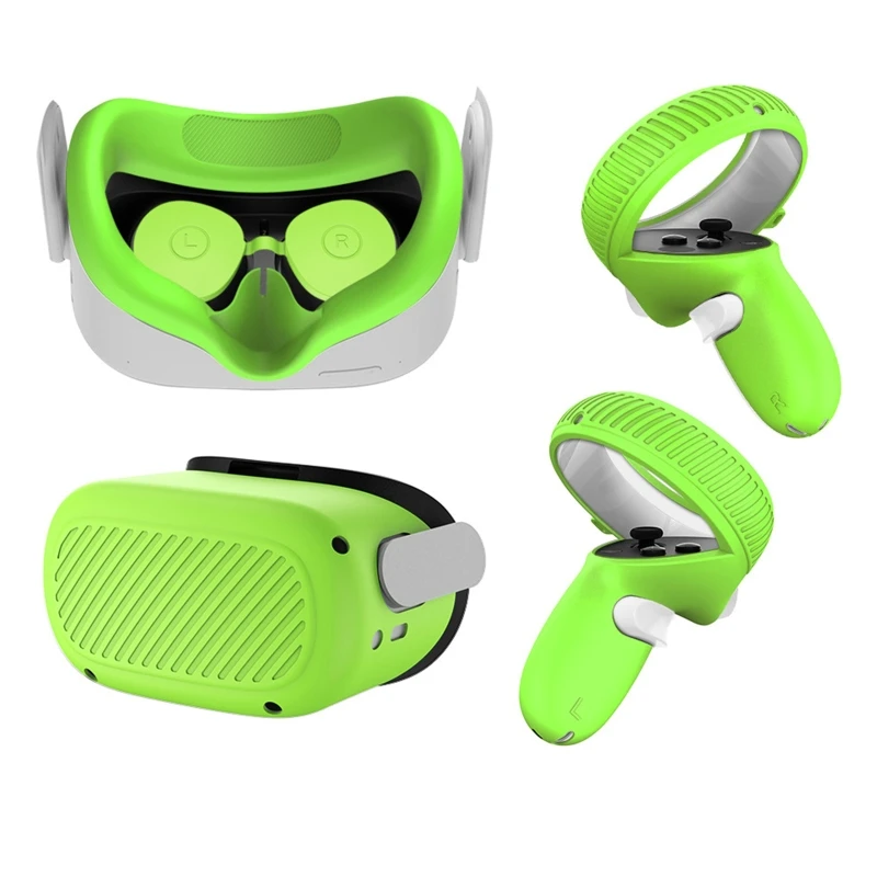 E65A Headset Cover with Front Face Protective Cover, Lens Protector Touch Controller Grip Case Compatible with Oculus Quest 2
E65A Headset Cover with Front Face Protective Cover, Lens Protector Touch Controller Grip Case Compatible with Oculus Quest 2