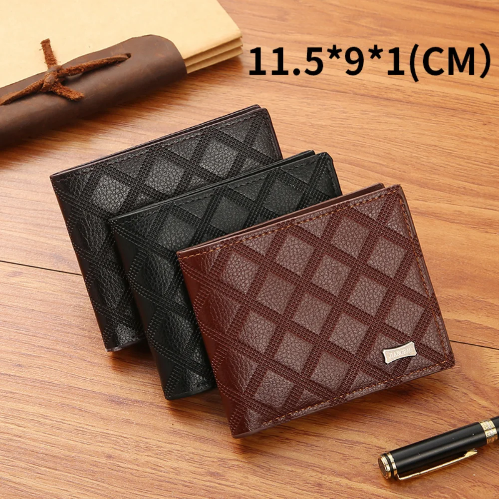 Men's Wallet Men's Short Wallet Youth Fashion Diamond Plaid Multiple Card Slots Large-Capacity Coin Purse Soft Leather Wallet
Men's Wallet Men's Short Wallet Youth Fashion Diamond Plaid Multiple Card Slots Large-Capacity Coin Purse Soft Leather Wallet