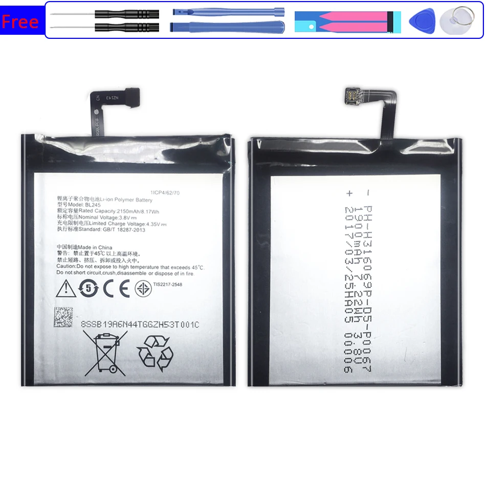 2150mAh BL245 Battery for Lenovo S60 S 60 S60T S60W Replacement Batteria with Track Code
2150mAh BL245 Battery for Lenovo S60 S 60 S60T S60W Replacement Batteria with Track Code
