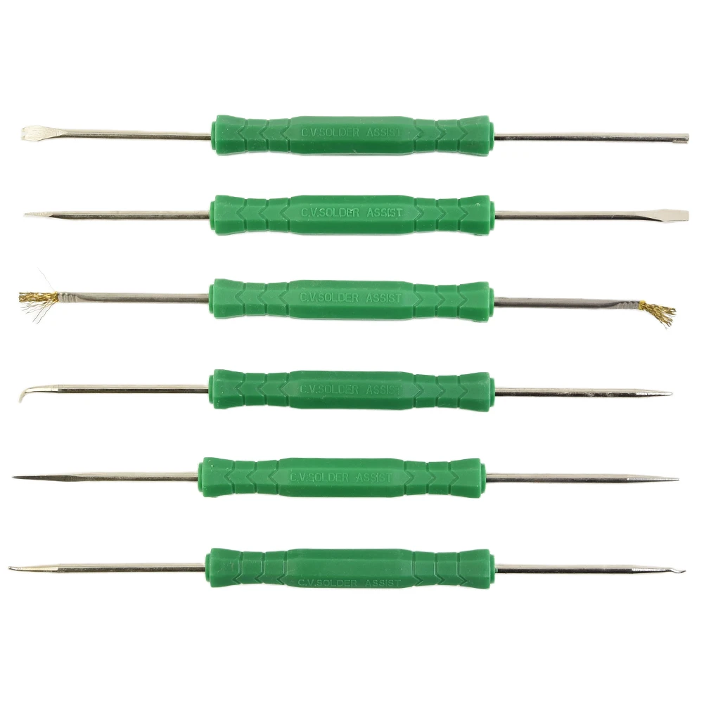 6Pcs Desoldering Aid Tool Kit Soldering Aid Assist Tool PCB Cleaning Repair Tool For PCB Board Cleaning Repair Washing Tool
6Pcs Desoldering Aid Tool Kit Soldering Aid Assist Tool PCB Cleaning Repair Tool For PCB Board Cleaning Repair Washing Tool