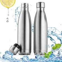 500/750/1000ML Stainless Steel Sport Bottles Double Wall Insulated Vacuum Flask Water Bottle Cola Water Thermos Flask Drinkwar