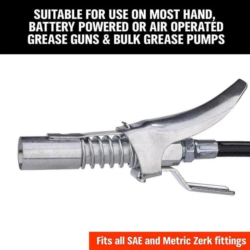 Ez-Pz Lube 10kPSI Lock Grease Coupler High-pressure Oil Injection Nozzles Quick Release Grease Gun Car Replacement Parts
Ez-Pz Lube 10kPSI Lock Grease Coupler High-pressure Oil Injection Nozzles Quick Release Grease Gun Car Replacement Parts