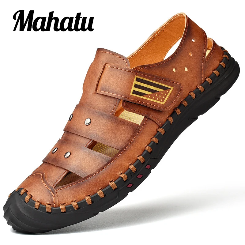 Mahatu 7596 Men's Genius Leather Sandals With Metal Handmade Soft Outdoor Comfortable Beach Hiking Non-slip
Mahatu 7596 Men's Genius Leather Sandals With Metal Handmade Soft Outdoor Comfortable Beach Hiking Non-slip