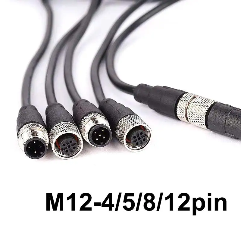 M12 Sensor Connector Cable Waterproof Plug angle 90 Male Elbow Female 4 5 8Pin +2m PVC Line Sensor Connectors M12 Wire Connector
M12 Sensor Connector Cable Waterproof Plug angle 90 Male Elbow Female 4 5 8Pin +2m PVC Line Sensor Connectors M12 Wire Connector