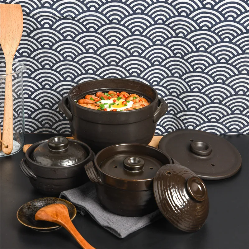 Japanese 1.5 Hefan Heat-resistant Ceramic Pot Soup Ceramic Pot High Temperature Open Fire Earth Pot Double Cover Steamed Rice
Japanese 1.5 Hefan Heat-resistant Ceramic Pot Soup Ceramic Pot High Temperature Open Fire Earth Pot Double Cover Steamed Rice
