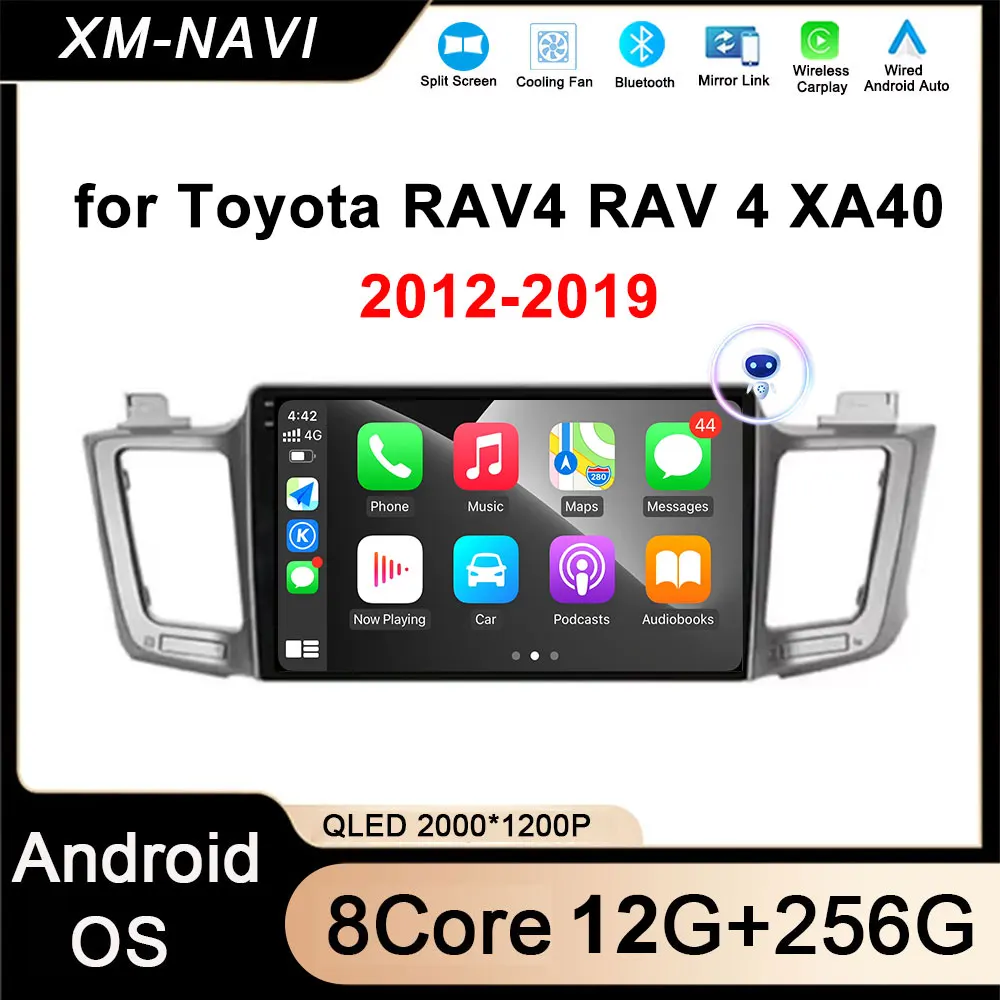 Автомобильный мультимедийный видеоплеер для Toyota RAV4 RAV 4 XA40 2012-2019 беспроводной Carplay