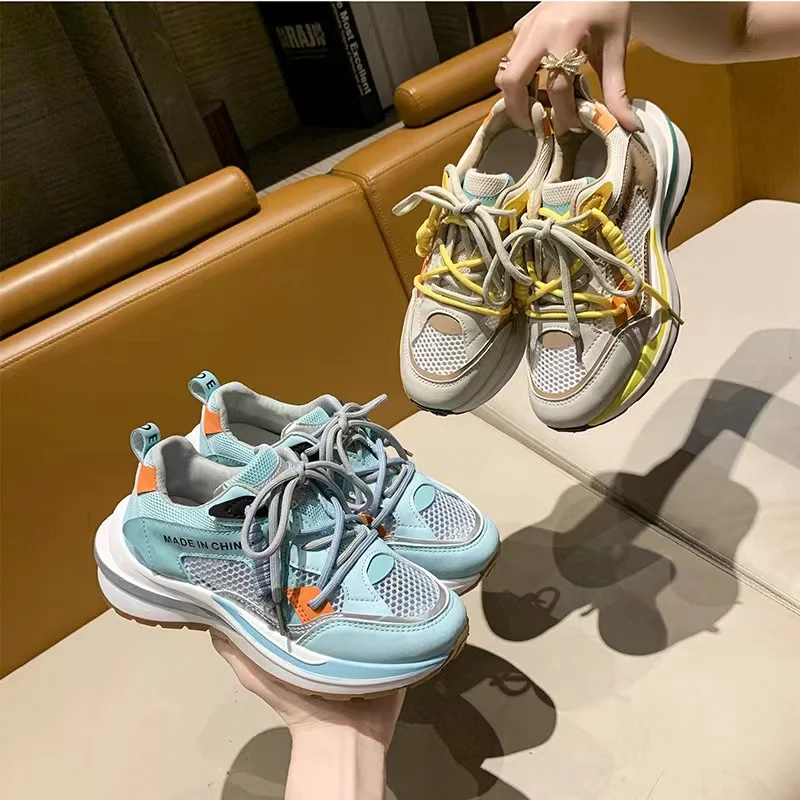 Waffle Shoes Women 2022 Spring New Mesh Comfortable and light Sports Shoes Students Casual Sports Running Shoes Casual Shoes 
Waffle Shoes Women 2022 Spring New Mesh Comfortable and light Sports Shoes Students Casual Sports Running Shoes Casual Shoes