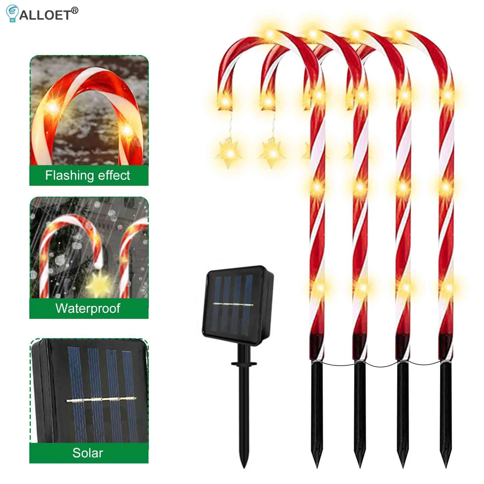 Рождественские светодиодные солнечные светильники в виде тростника, 8 режимов, уличная Водонепроницаемая дорожная лампа на солнечной батарее со звездой для сада, Рождественское украшение
Рождественские светодиодные солнечные светильники в виде тростника, 8 режимов, уличная Водонепроницаемая дорожная лампа на солнечной батарее со звездой для сада, Рождественское украшение