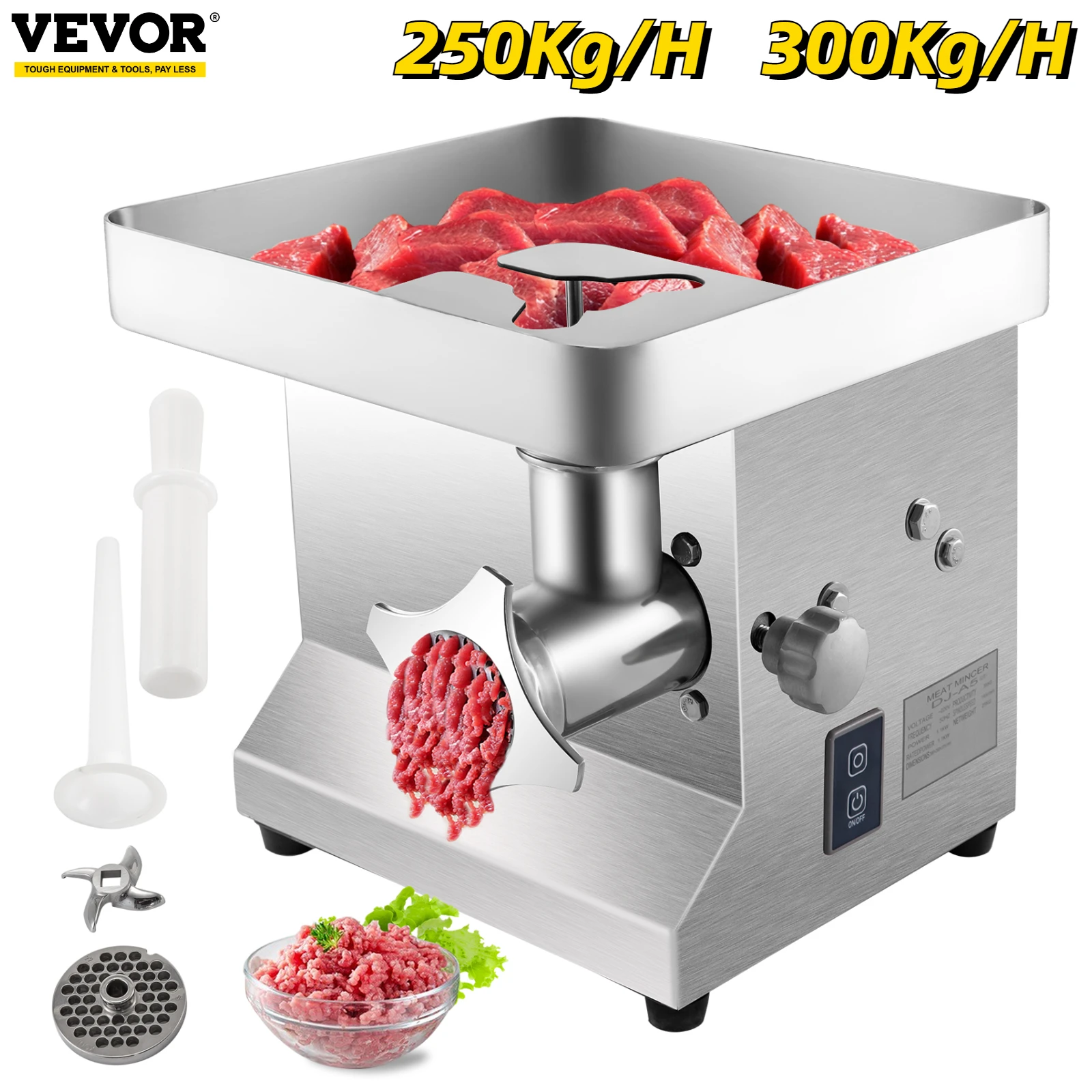 Электрическая мясорубка VEVOR 250 кг/ч 300 кг/ч, коммерческий кухонный комбайн, наполнитель для сосисок, измельчитель для говядины, мощная домашн...
Электрическая мясорубка VEVOR 250 кг/ч 300 кг/ч, коммерческий кухонный комбайн, наполнитель для сосисок, измельчитель для говядины, мощная домашн...