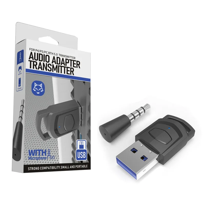 Bluetooth Audio Transmitter Bluetooth Adapter Wireless Headset Receiver Support Auto Wakeup Voice Calling For PS5/PS4/PC
Bluetooth Audio Transmitter Bluetooth Adapter Wireless Headset Receiver Support Auto Wakeup Voice Calling For PS5/PS4/PC