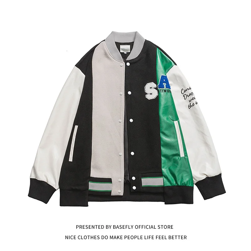 Patchwork Colorful Coach Rainbow New Stadium Autumn Award Letterman Men Varsity Jacket Unisex Women Baseball Bomber Coat Casual
Patchwork Colorful Coach Rainbow New Stadium Autumn Award Letterman Men Varsity Jacket Unisex Women Baseball Bomber Coat Casual