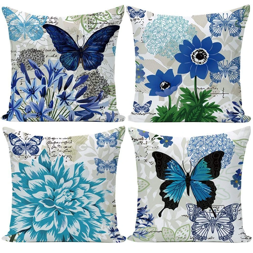 Blue Butterfly Flower Pillowcase 60*60 Living Room Sofa Decoration Cushion Cover 40*40 Home Improvement Can Be Customized
Blue Butterfly Flower Pillowcase 60*60 Living Room Sofa Decoration Cushion Cover 40*40 Home Improvement Can Be Customized