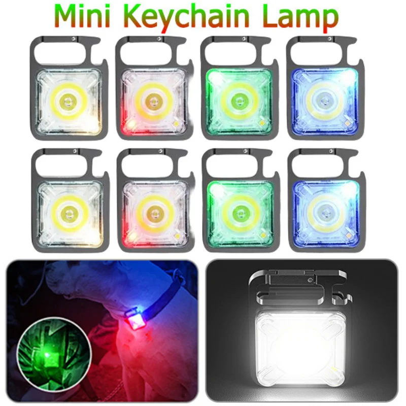 Mini Keychain Light 12Modes COB SMD Emergency Work Lamp IPX4 Waterproof Bottle Opener Multifunctional Camping Tent Lantern Bulb
Mini Keychain Light 12Modes COB SMD Emergency Work Lamp IPX4 Waterproof Bottle Opener Multifunctional Camping Tent Lantern Bulb