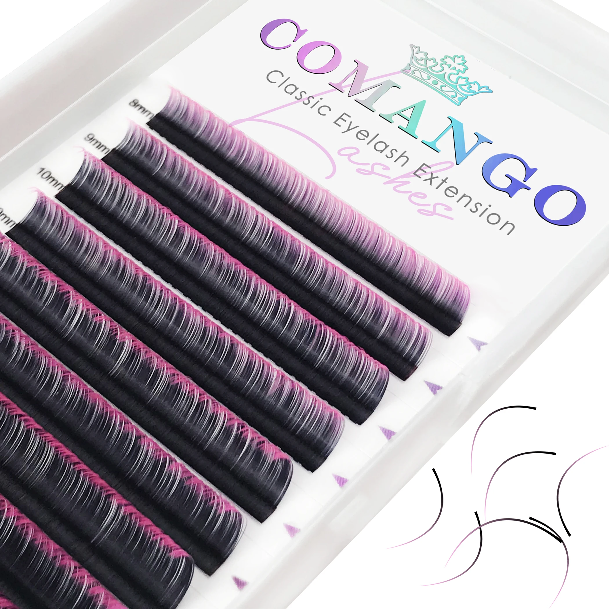 Comango Gradient Color Eyelash Extension Individual Colored Faux Mink Lashes Ombre Fake Eyelashes for Makeup Tools
Comango Gradient Color Eyelash Extension Individual Colored Faux Mink Lashes Ombre Fake Eyelashes for Makeup Tools
