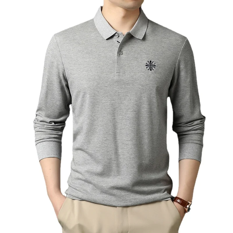 High Quality Men Polo Shirt Summer Business Solid Color Sleeve Turn Down Collar Men Slim Top 2022 New Fashion Brand Men Clothing
High Quality Men Polo Shirt Summer Business Solid Color Sleeve Turn Down Collar Men Slim Top 2022 New Fashion Brand Men Clothing