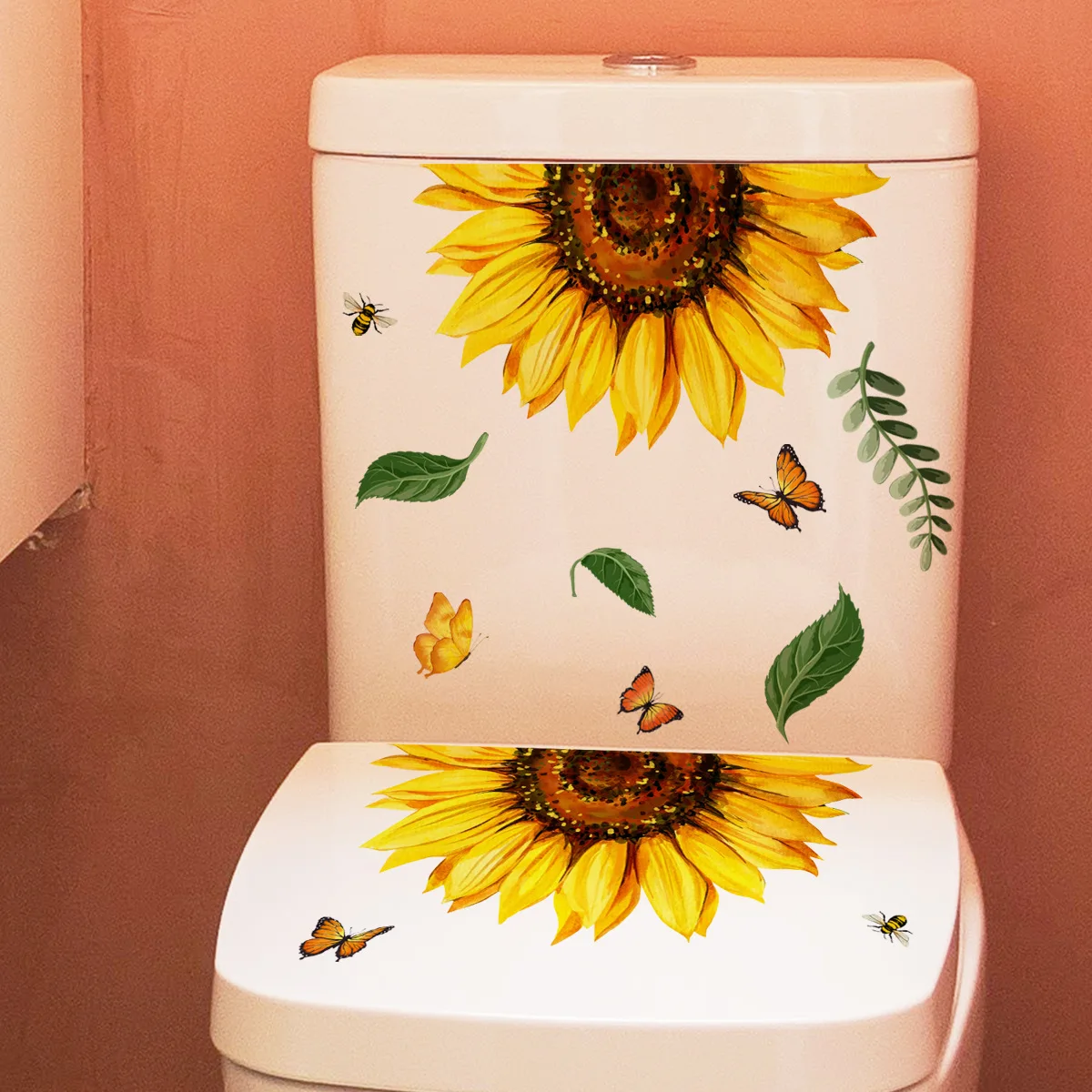 Sunflower Leaf Plant Butterfly Wall Stickers Creative Bathroom Restaurant Bathroom Commercial Place Decoration Pvc Wall Stickers
Sunflower Leaf Plant Butterfly Wall Stickers Creative Bathroom Restaurant Bathroom Commercial Place Decoration Pvc Wall Stickers