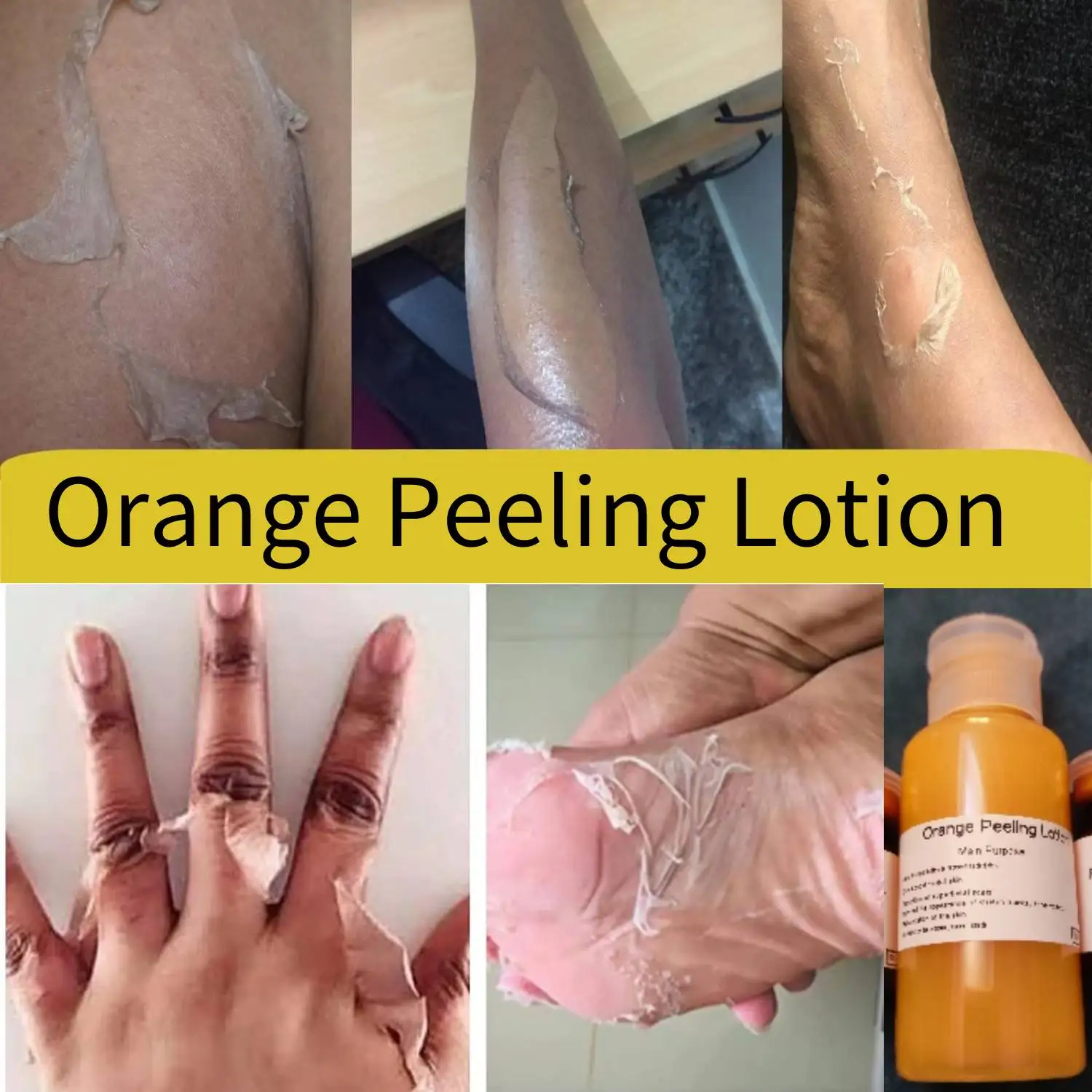 

Orange Peeled Face Lotion Remove Dead Skin Exfoliating Whitening and Smoothing Skin Body Skincare Product Orange Peeling Lotion