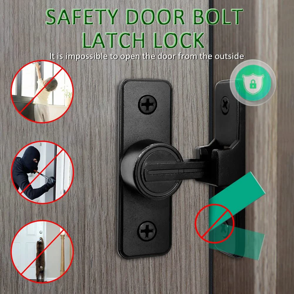 Barn Door Lock Gate Latch Assembly Black Fitting Heavy Duty Replacement Sliding Zinc Alloy 90 Degree Accessory
Barn Door Lock Gate Latch Assembly Black Fitting Heavy Duty Replacement Sliding Zinc Alloy 90 Degree Accessory