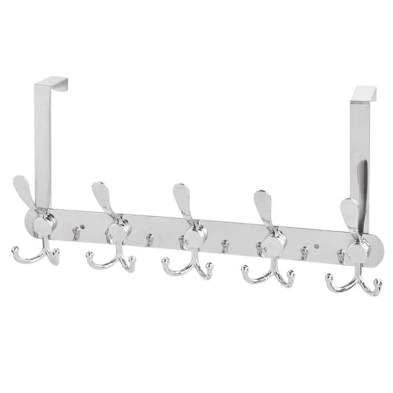 Over Door Hooks Hanger With 5 Dual Heavy Duty Hooks For Bedroom Door Coats Cap Storage Rack
Over Door Hooks Hanger With 5 Dual Heavy Duty Hooks For Bedroom Door Coats Cap Storage Rack