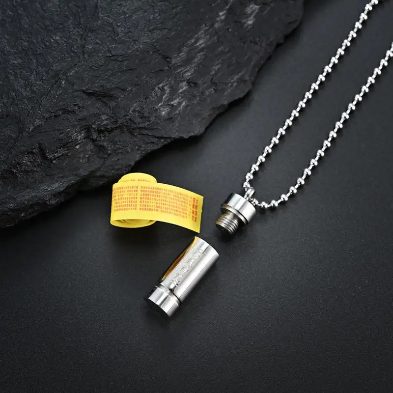 Simple Fashion Cylinder Openable Pendant Necklace Men's Temperament Safe Necklace Casual Party Jewelry
Simple Fashion Cylinder Openable Pendant Necklace Men's Temperament Safe Necklace Casual Party Jewelry