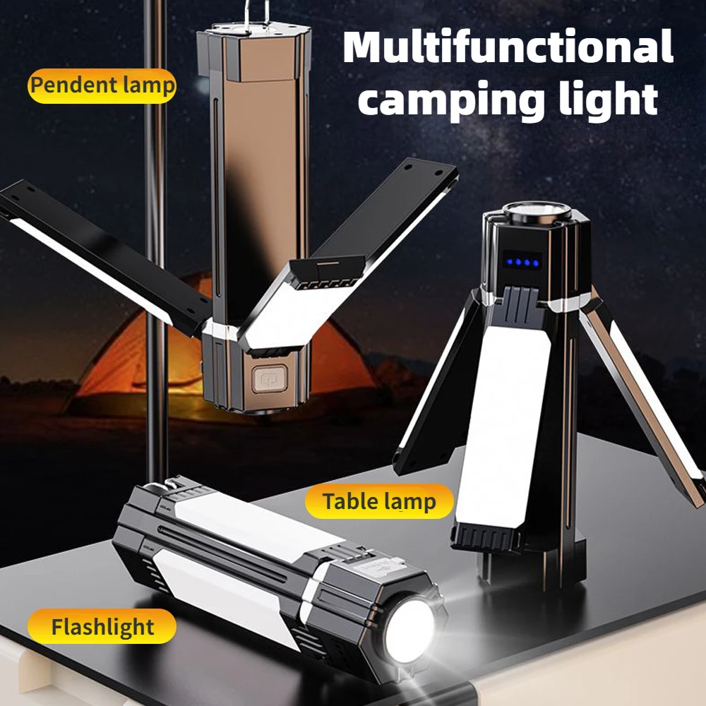Portable Lanterns Multifunction Camping Light Dual Lights Source With Magnetic USB Rechargeable Foldable Campsite Equipment Lamp
Portable Lanterns Multifunction Camping Light Dual Lights Source With Magnetic USB Rechargeable Foldable Campsite Equipment Lamp