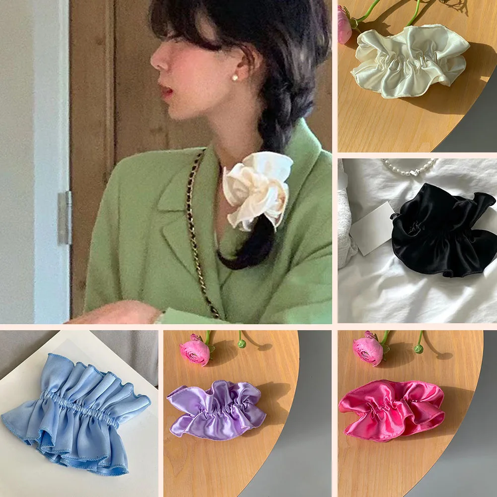 Fashion Silk Satin Scrunchies Headband Large Elastic Rubber Hair Band Women Gilrs Ponytail Holder Hair Ties Accessories
Fashion Silk Satin Scrunchies Headband Large Elastic Rubber Hair Band Women Gilrs Ponytail Holder Hair Ties Accessories