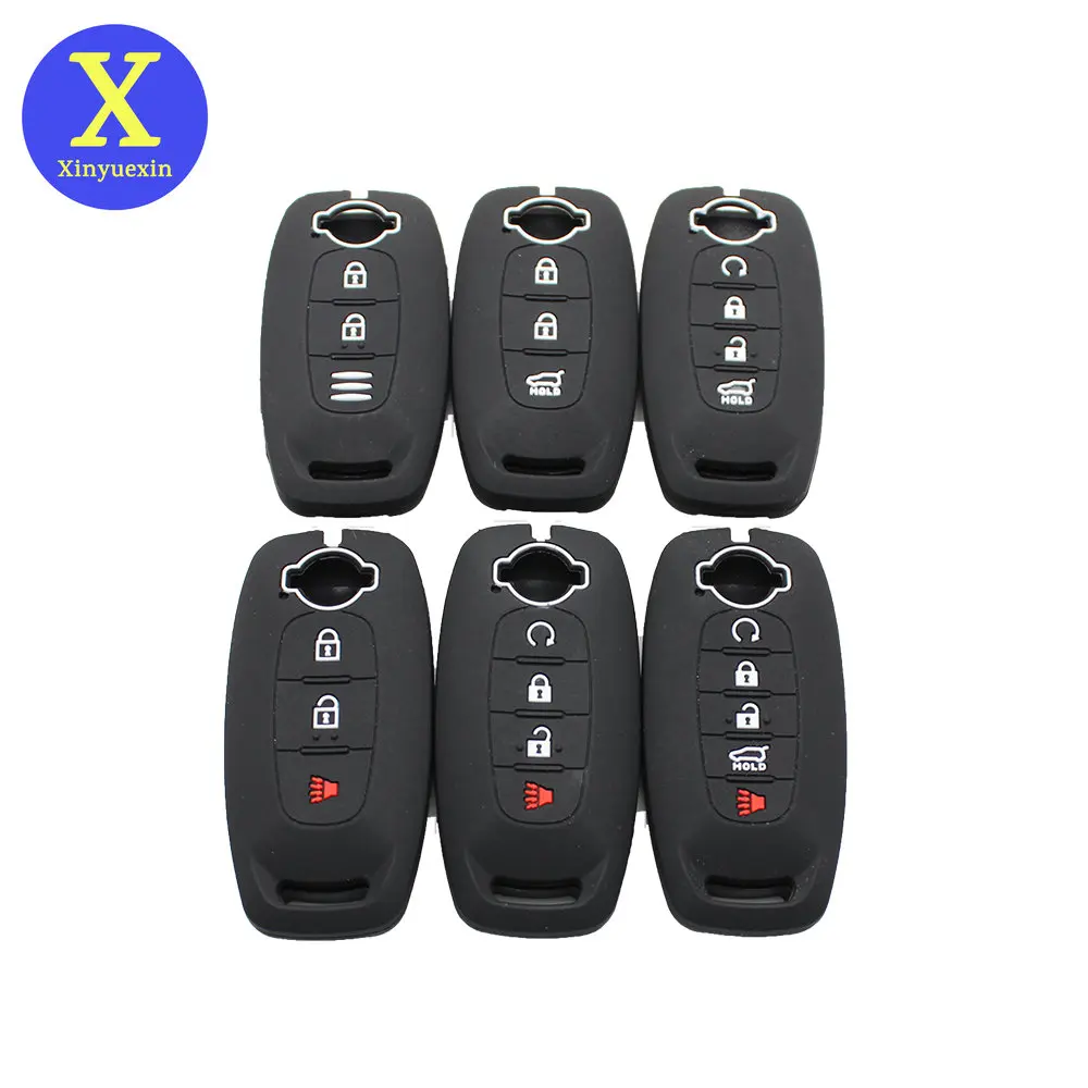 Xinyuexin Silicone Key Cover Case for Nissan X-trail T33 Qashqai J12 Teana 2022 2023 2 3 4 5 Buttons Remote Smart Fob Protection
Xinyuexin Silicone Key Cover Case for Nissan X-trail T33 Qashqai J12 Teana 2022 2023 2 3 4 5 Buttons Remote Smart Fob Protection