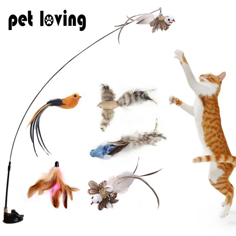 Simulation Bird Interactive Cat Toys Funny Feather Bird With Suction Cup Teaser Cat Stick For Kitten Play Chase Toy Pet Supplies
Simulation Bird Interactive Cat Toys Funny Feather Bird With Suction Cup Teaser Cat Stick For Kitten Play Chase Toy Pet Supplies