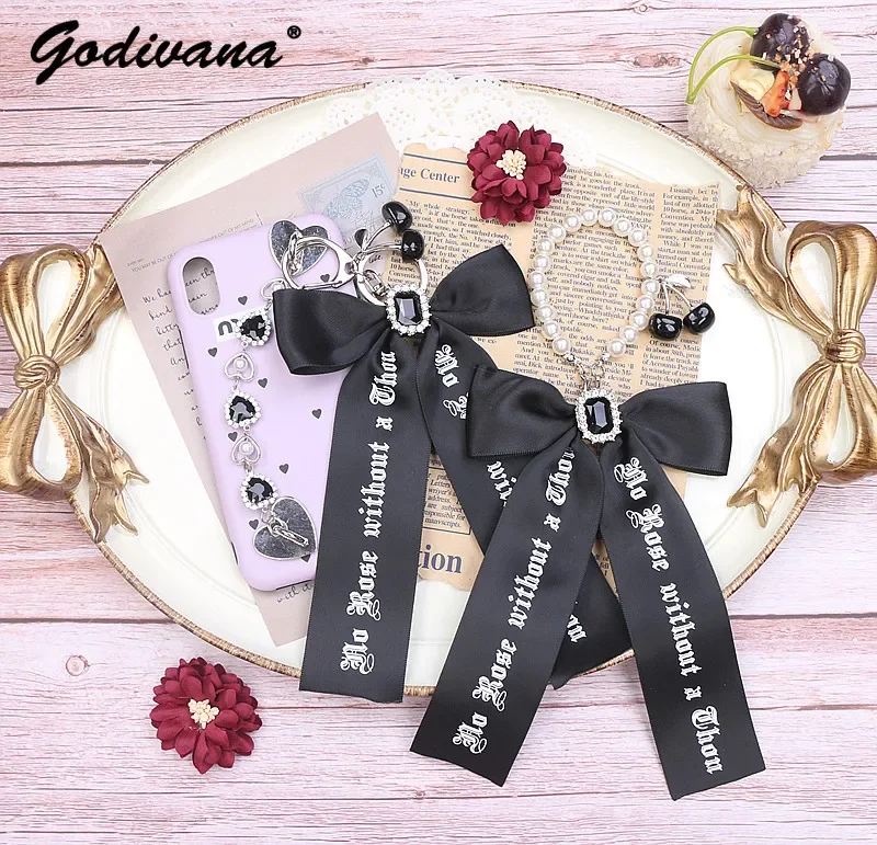 Japanese Style Sweet and Cute Cross Chain Letter Printing Black Big Bow Hairpin Girls Hair Accessories for Women Hair Clips
Japanese Style Sweet and Cute Cross Chain Letter Printing Black Big Bow Hairpin Girls Hair Accessories for Women Hair Clips