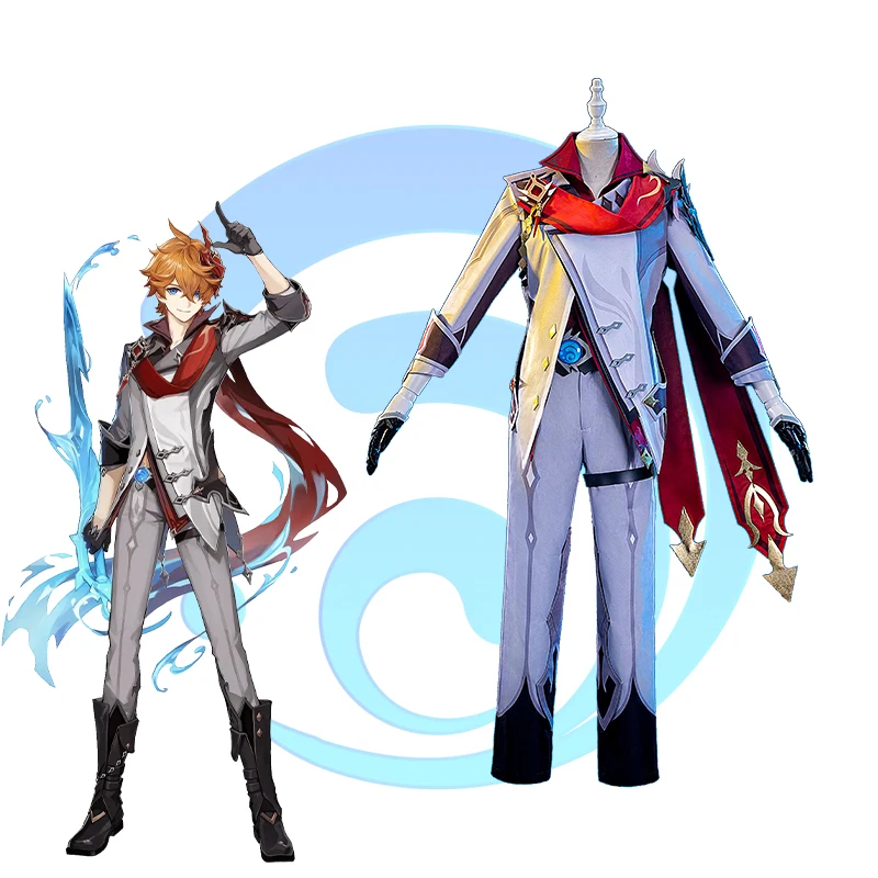 Tartaglia Cosplay Genshin Impact Costume Uniform Wig Anime Halloween Costumes for Men Game
Tartaglia Cosplay Genshin Impact Costume Uniform Wig Anime Halloween Costumes for Men Game