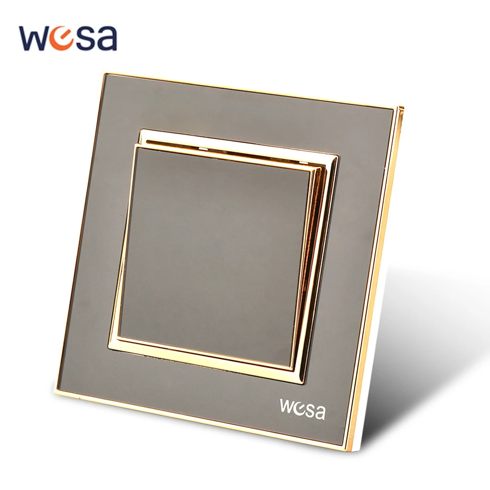 WESA черный зеркальный акриловый выключатель 1 клавиша
WESA черный зеркальный акриловый выключатель 1 клавиша