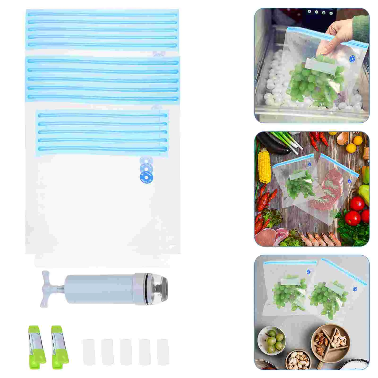 Bagsvacuum Bag Storage Sealer Reusable Freezer Sous Vide Sealing Zipper Keeping Vegetables Meat Fruits Fresh Sealed Snacks
Bagsvacuum Bag Storage Sealer Reusable Freezer Sous Vide Sealing Zipper Keeping Vegetables Meat Fruits Fresh Sealed Snacks