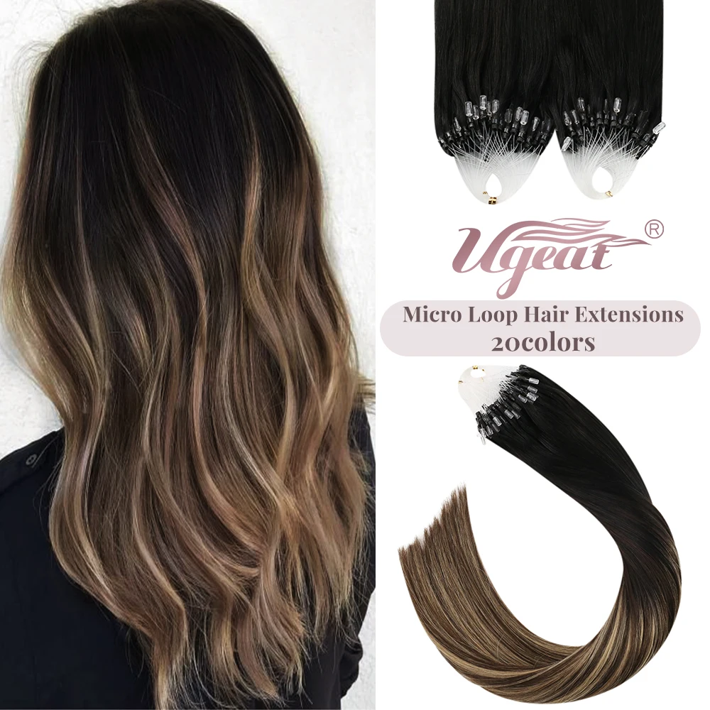 Ugeat Micro Loop Ring Hair Extensions 100% Human Hair 14-24" Pre Bonded Fusion Hair Extensions Micro Link Hair Extensions 1g/s
Ugeat Micro Loop Ring Hair Extensions 100% Human Hair 14-24" Pre Bonded Fusion Hair Extensions Micro Link Hair Extensions 1g/s