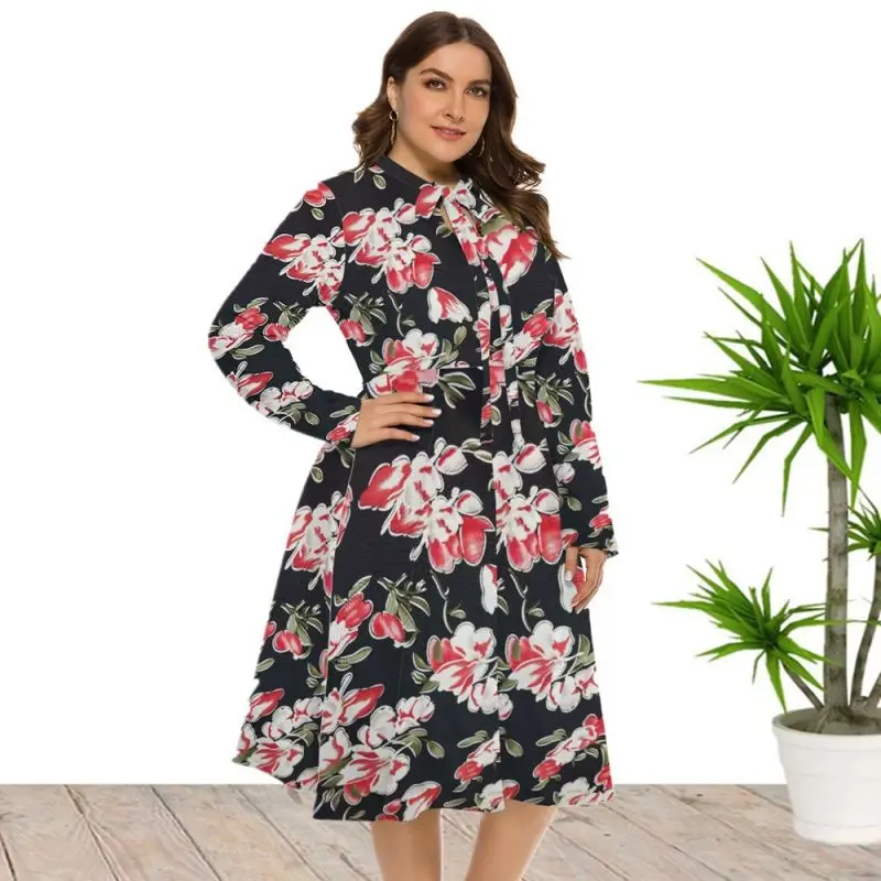 Vintage Midi Dress Plus Size Elegant Printed Casual Long Sleeve Sundress Beach Party Robes Party Vestido Robe Africa National
Vintage Midi Dress Plus Size Elegant Printed Casual Long Sleeve Sundress Beach Party Robes Party Vestido Robe Africa National