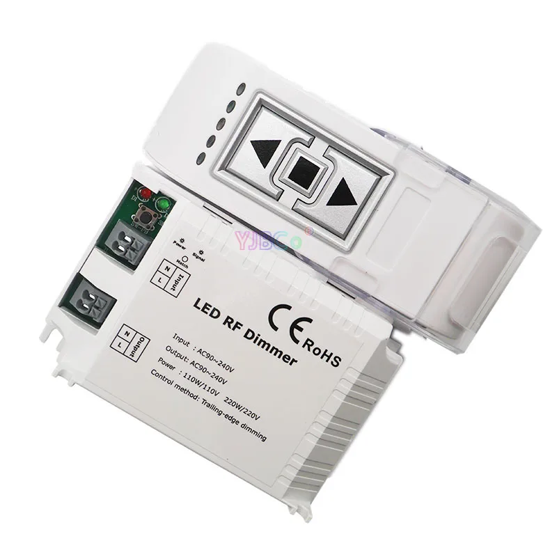 DM014 High Voltage LED RF Dimmer AC90-240V 3keys Wireless Remote Brightness Controller Trailing Edge Dimming For Lights Bulb
DM014 High Voltage LED RF Dimmer AC90-240V 3keys Wireless Remote Brightness Controller Trailing Edge Dimming For Lights Bulb