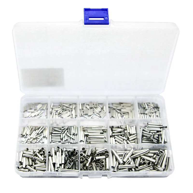 700PCS Boxed Bare End Tube Terminals Pin Crimp Terminals Splice Crimp Solder Wire Connecter Tubing Terminal Block
700PCS Boxed Bare End Tube Terminals Pin Crimp Terminals Splice Crimp Solder Wire Connecter Tubing Terminal Block