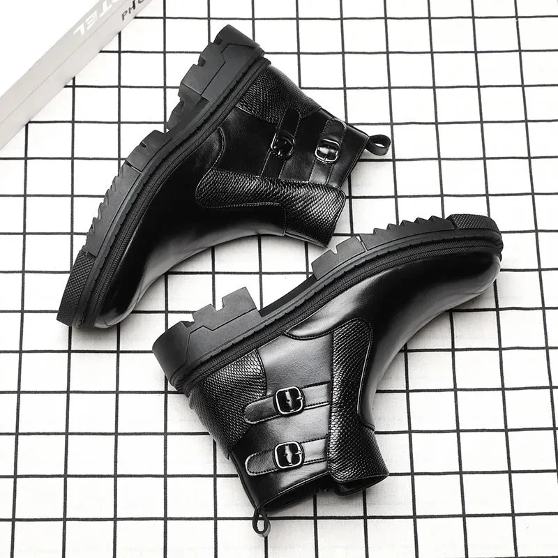 Men's New Leather High Top Short Boots Youth Fashion Versatile Trend Men's Leather Boots Cover Feet Zipper Men's Boots
Men's New Leather High Top Short Boots Youth Fashion Versatile Trend Men's Leather Boots Cover Feet Zipper Men's Boots