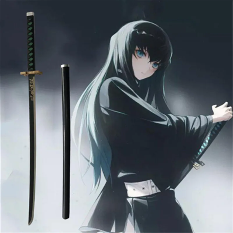 

Cosplay Demon Slayer Sword PU Awesome Prop Kimetsu no Yaiba Tokitou Muichirou Agatsuma Zenitsu 104cm Cool Weapon Katana