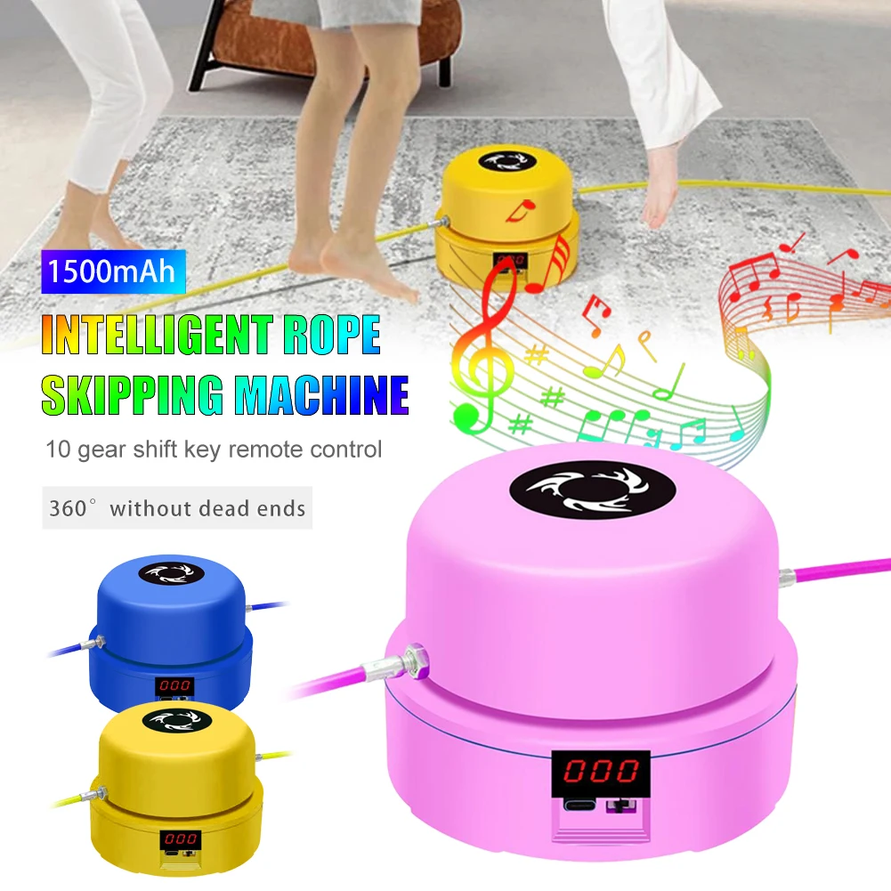 Smart Electric Rope Skipping Machine Remote Control Adjustable Intelligent Rope Digital Counter Home Fitness Automatic Jump Rope
Smart Electric Rope Skipping Machine Remote Control Adjustable Intelligent Rope Digital Counter Home Fitness Automatic Jump Rope