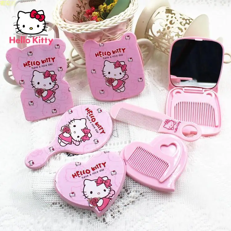 Hello Kitty Comb Cartoon Decorative Makeup Comb Makeup Mirror Two-piece Korean Version Portable Pink Girl Hairdressing Tool
Hello Kitty Comb Cartoon Decorative Makeup Comb Makeup Mirror Two-piece Korean Version Portable Pink Girl Hairdressing Tool