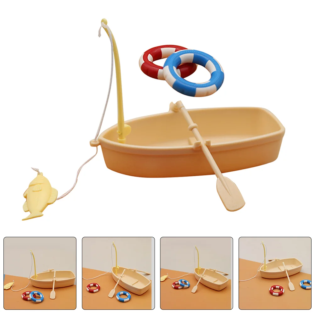 2 Sets Toys House Swimming Ring Fishing Supplies Plastic Boats Landscaping Props Miniature Model Child
2 Sets Toys House Swimming Ring Fishing Supplies Plastic Boats Landscaping Props Miniature Model Child