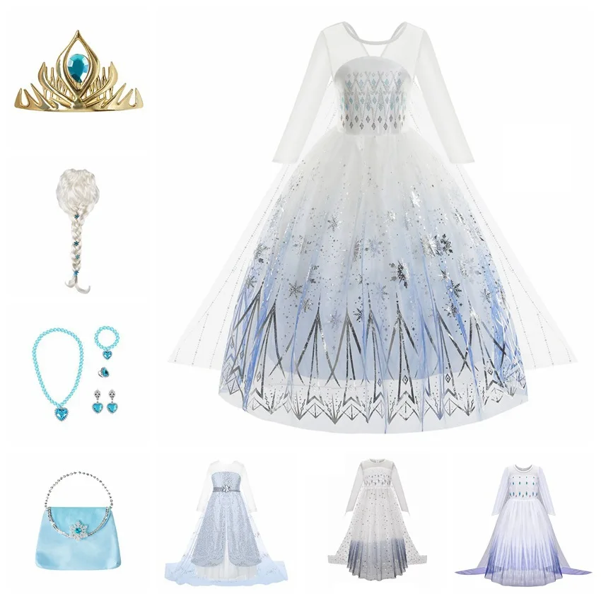 Children Girl Dress Kids Party Flower Anna Elsa Costume Frozen Costume Girls Princess Wedding Clothes Christmas White Girl Dress
Children Girl Dress Kids Party Flower Anna Elsa Costume Frozen Costume Girls Princess Wedding Clothes Christmas White Girl Dress