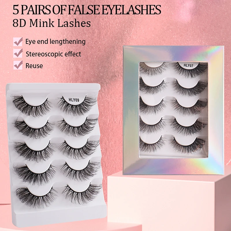 5 Pairs 3D Winged Natural Long Lashes Fluffy Eyelash Clusters Curl False Eyelashes Soft Cat Eye Makeup Cosplay Eyelash Extension
5 Pairs 3D Winged Natural Long Lashes Fluffy Eyelash Clusters Curl False Eyelashes Soft Cat Eye Makeup Cosplay Eyelash Extension