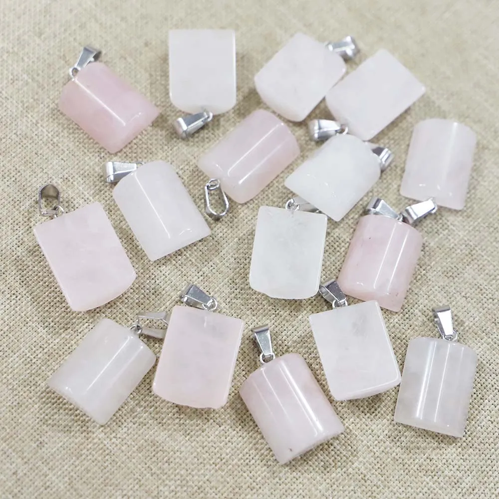 Natural Stone Semi Cylindrical Rose Quartz Pendant Necklace Mineral Healing Charm DIY Jewelry Making Accessories Wholesale 30Pcs
Natural Stone Semi Cylindrical Rose Quartz Pendant Necklace Mineral Healing Charm DIY Jewelry Making Accessories Wholesale 30Pcs