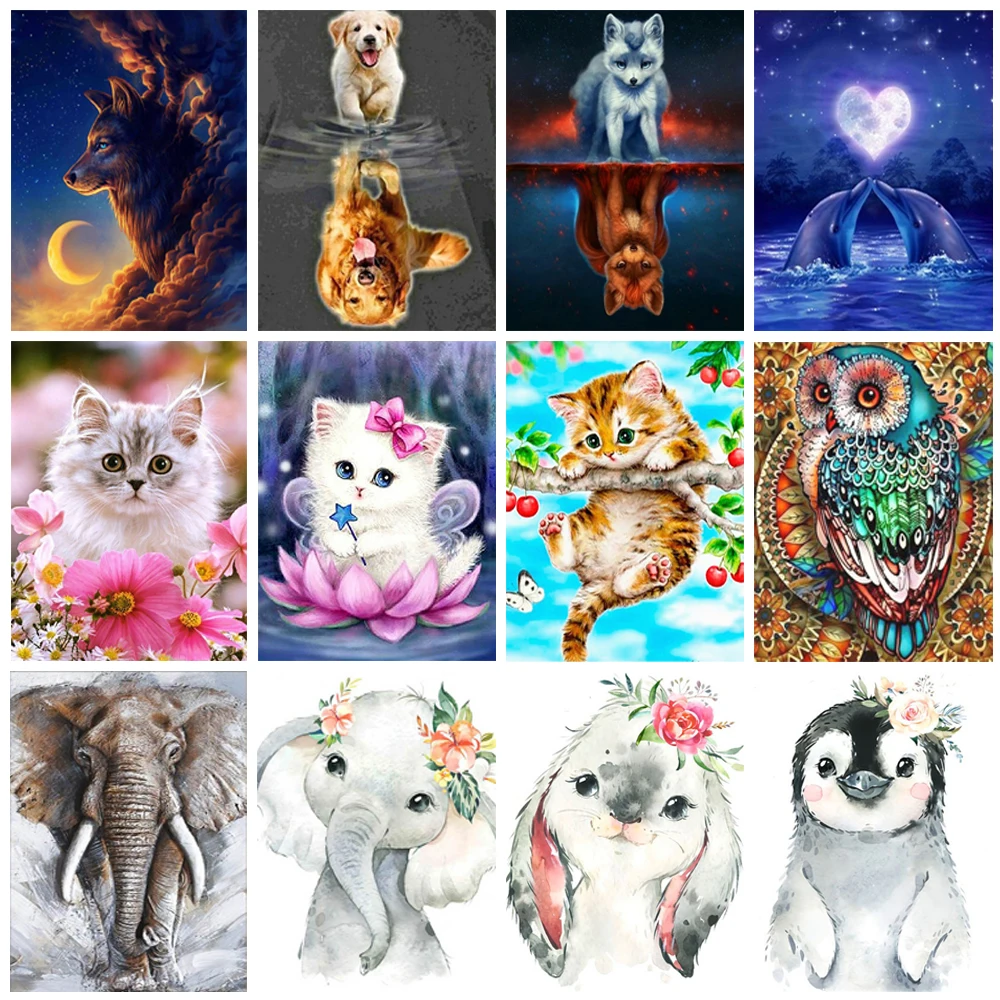Full Round Drill 5D Diamond Painting Cat Elephant Diamond Mosaic DIY Diamond Embroidery Animal Picture Rhinestone Home Decor Gif
Full Round Drill 5D Diamond Painting Cat Elephant Diamond Mosaic DIY Diamond Embroidery Animal Picture Rhinestone Home Decor Gif