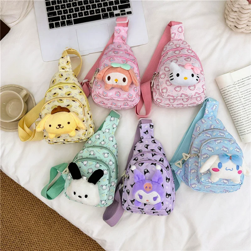 Детский мини-рюкзак Sanrio через плечо My Melody Cinnamoroll, милый нагрудный рюкзак Kuromi почacco, сумка через плечо, детские игрушки, подарки
Детский мини-рюкзак Sanrio через плечо My Melody Cinnamoroll, милый нагрудный рюкзак Kuromi почacco, сумка через плечо, детские игрушки, подарки