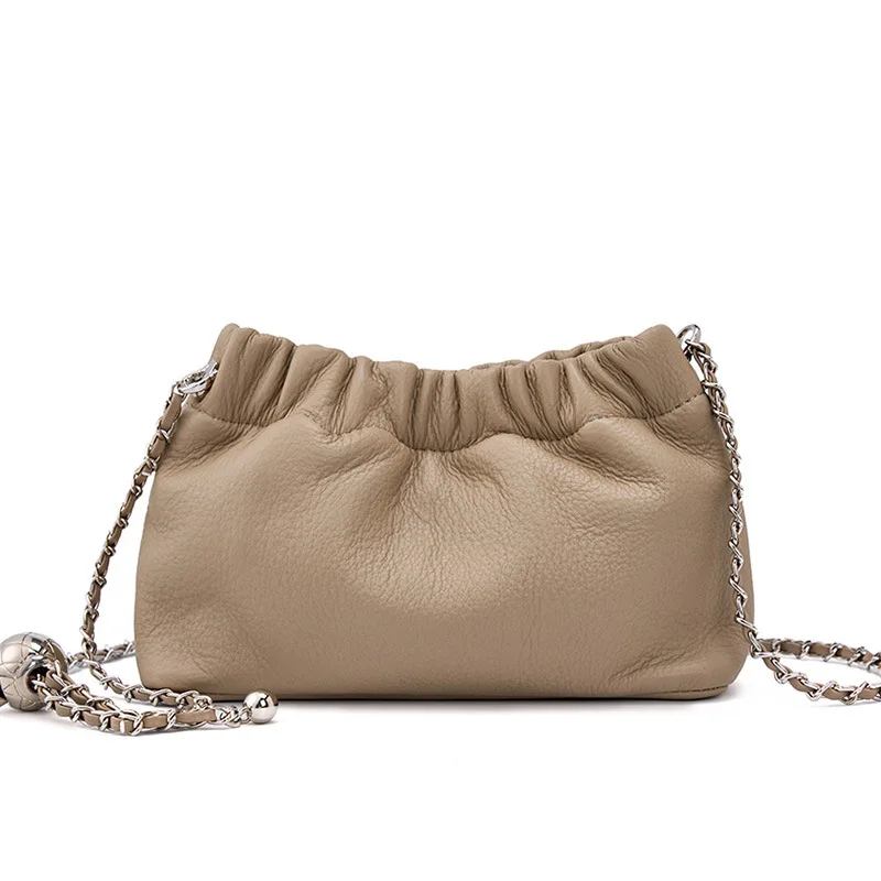 2023 Fashion Chain Underarm Bags Women's Cloud Pleated Bags Girls Genuine Leather Shoulder Bags Minimalist Design Crossbody Bag
2023 Fashion Chain Underarm Bags Women's Cloud Pleated Bags Girls Genuine Leather Shoulder Bags Minimalist Design Crossbody Bag
